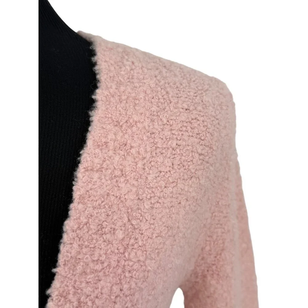 VTG Victoria’s Secret Blush Pink Textured V-Neck Sweater S | Coquette Balletcore - Picture 4 of 12